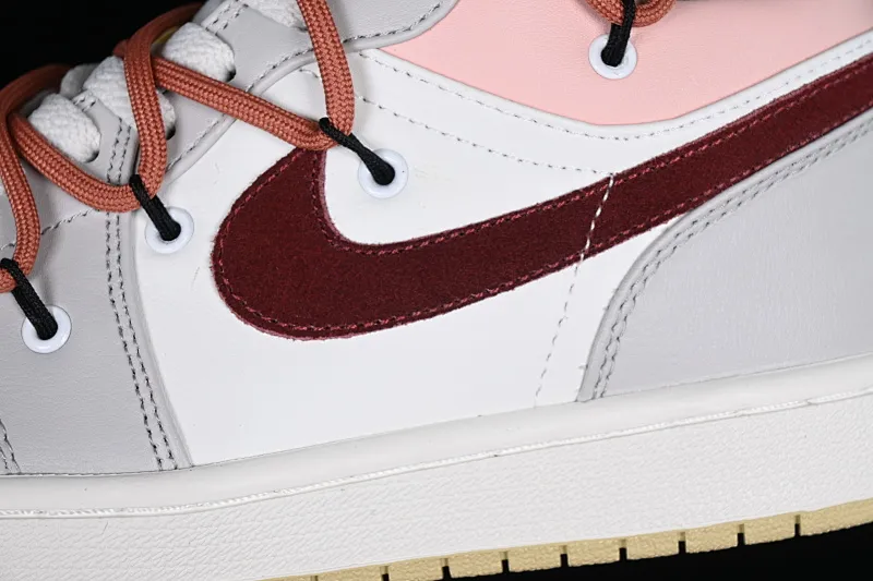 All categories Air Jordan Jordan series basketball shoes Air Jordan 1 Low Z version Air Jordan 1 Low AJ1 Joe 1 gray pink strap deconstruction low-top basketball shoes FD9906-131